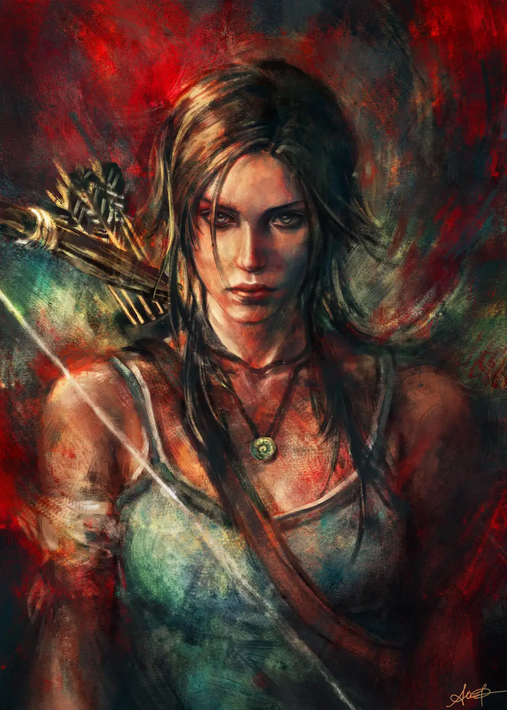 Tomb Raider Lara Croft Game, Print Art Canvas Poster, Living Room Decor, Home Wall Picture