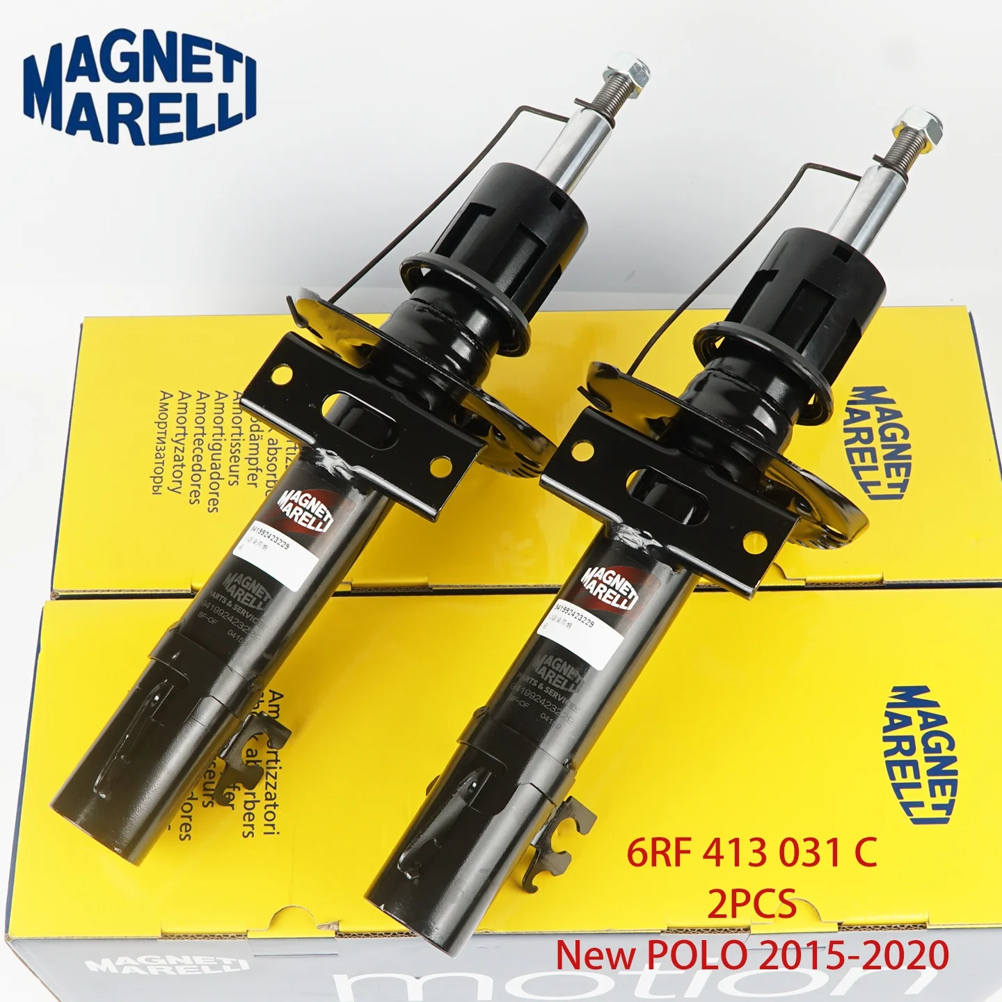 2 Stück 6R0413031E 6RF413031C Hochwertiger Stoßdämpfer vorne für VW Polo Ameo SEAT Ibiza/ST Skoda RAPI – Detail 6