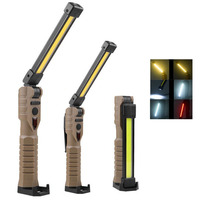 43.5CM 1000LM Handheld Emergency Flashlight USB-C 18650 Work Light Cordless Garage Inspection Lamp 7Mode Folding Camping Lantern