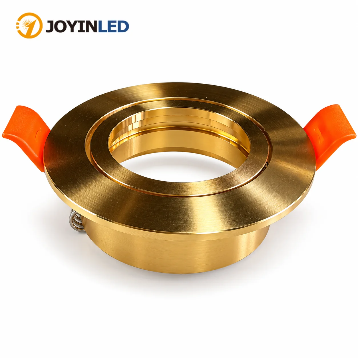 JOYINLED 1/2/10PCS Aluminum Gold GU10 MR16 Adjustable Spot Light Fixture LED Downlight Ceiling Spot Light Frame 65mm Cutout