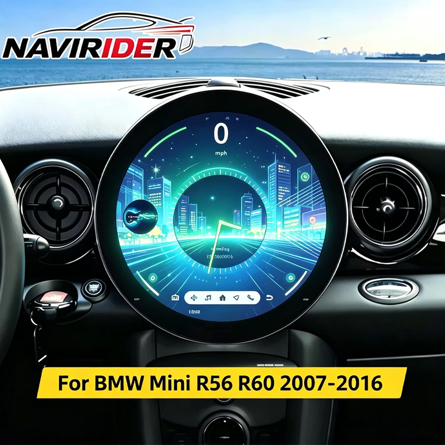Wireless CarPlay For BMW Mini R56 R60 2007‑2016 Android Auto 4G WIFI BT GPS Navi Multimedia Stereo Video Player 11.7
