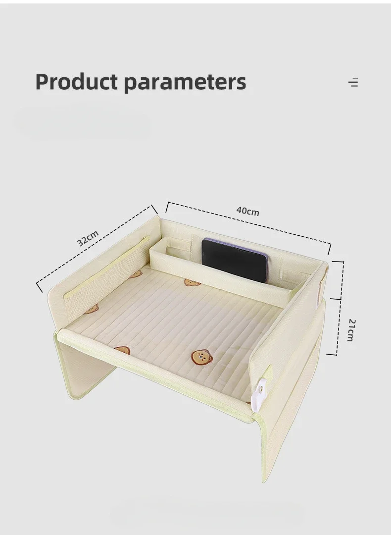 Rama organizera fotelika samochodowego Taca do wózka Stół Taca na fotelik samochodowy dla dzieci Wielofunkcyjna taca na posiłki Wodoodporne dziecko