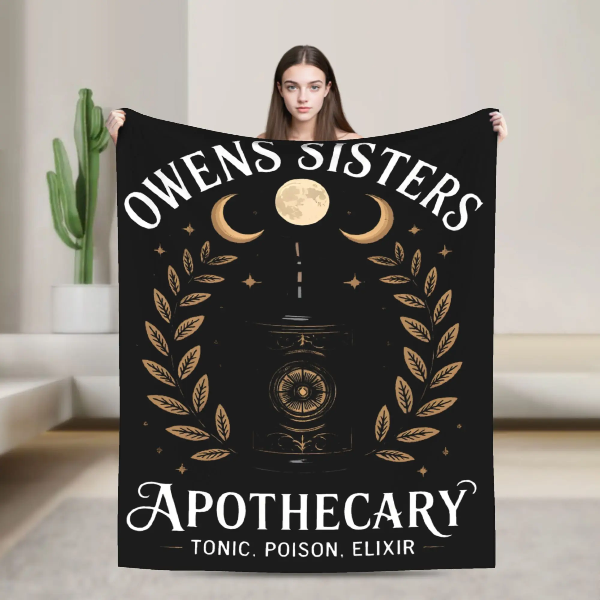 Halloween Sisters Practical Magic Girls Knitted Blankets Flannel  Soft Throw Blanket for Outdoor Travel Bedspread