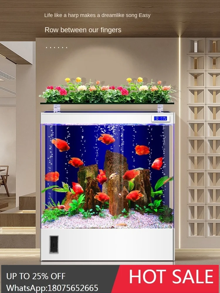 

SGF fish tank living room home smart ecological floor free water box goldfish tank