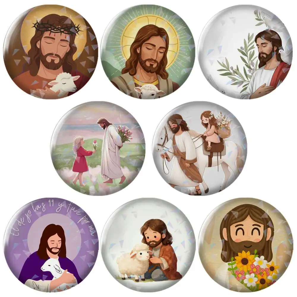 Cartoon-n Jesus And Me Bible Verse Brooch Metal Badge Brooch, Fashion Decorative Pins for Hat Bag Clothing Decoration Gift
