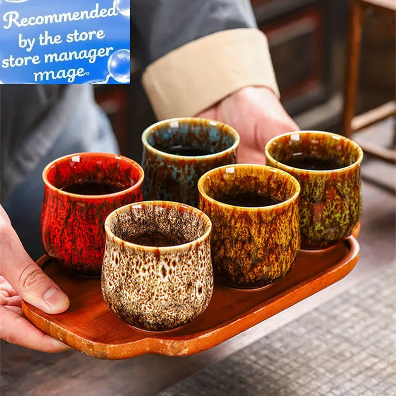 

150 мл керамические чайные чашки Tazas De Ceramica Creativas кофейные чашки китайская чайная чашка сменная печь чайная чашка I117