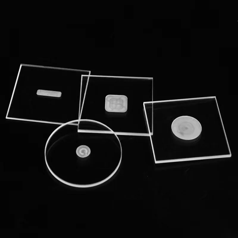 Hydrophobic & Hydrophilic Coated Glass Slides, 20-100mm, High Transmission Substrate Customizable for Lab Use
