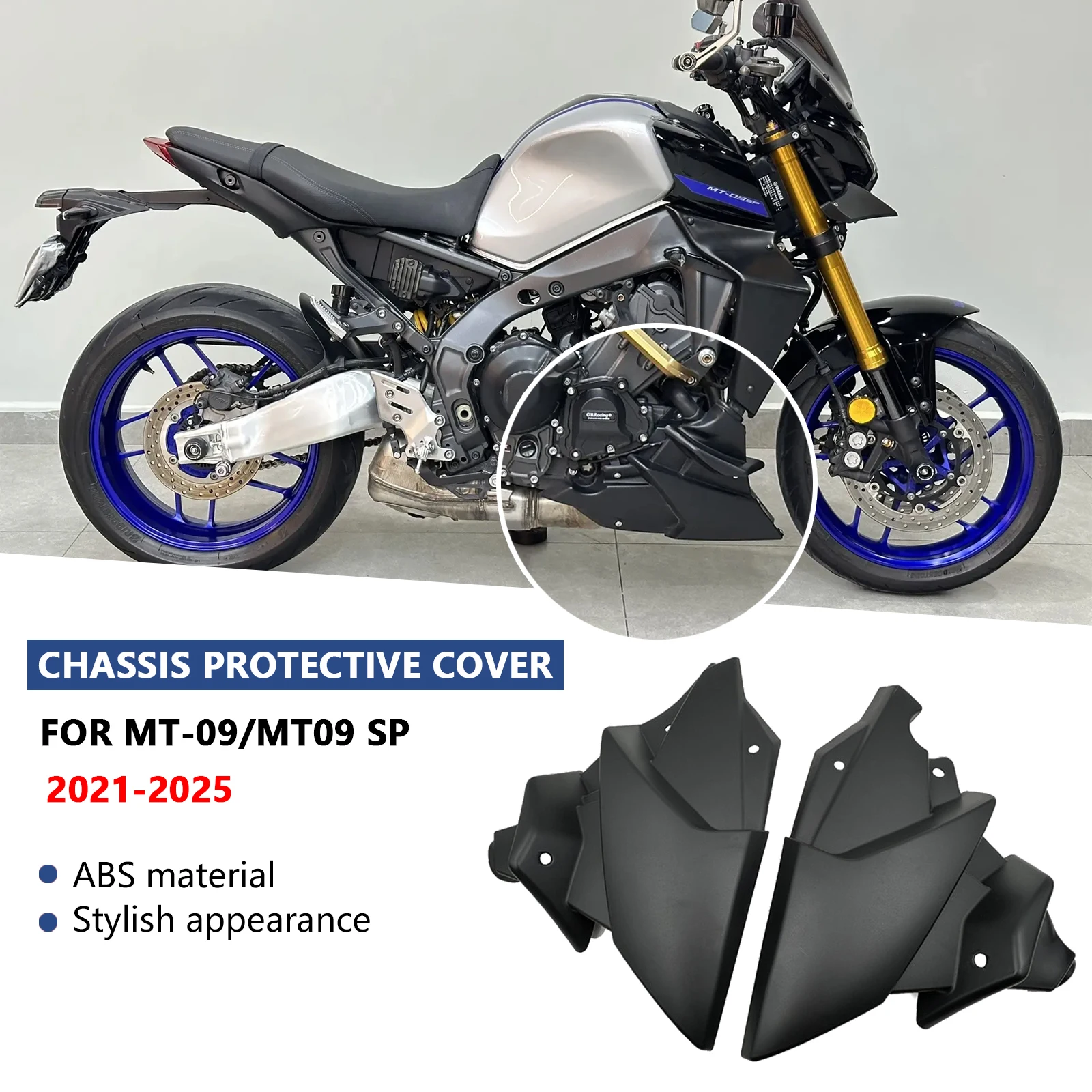 For MT 09 MT09 SP 2021-2025 2024 New accessories Body guard Underbody guard Engine under guard Fairing guard