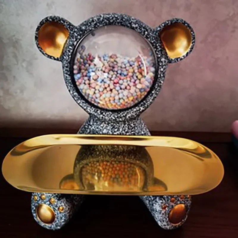 

Настольные украшения, декор в скандинавском стиле, статуэтка медведя, украшение для дома, миниатюрная скульптура, статуэтка для Хэллоуина