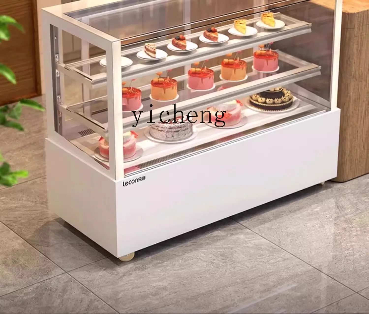 Gabinete para pasteles XL, sándwich comercial Infinity, escritorio refrigerado por aire, Mousse, postre, fruta, gabinete fresco