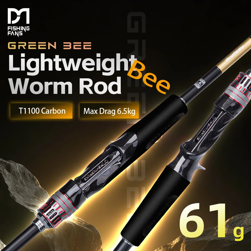 Caña de Pescar FISHINGFANS GREENBEE T1100 CARBON BLANK LS LIGHT GUIDE 62G SUPER LIGHT L ML M MH POWER 10-18G 8-16G para Pesca de Lubina en Barco
