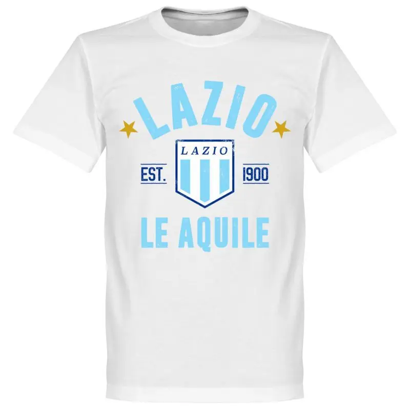 2024 Latest Popular Lazio Retro Commemorative Edition Fan Side Same Shirt Short Sleeve Sports Football Men's T-shirt Comfortable