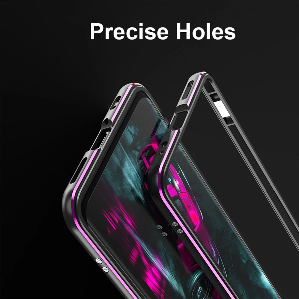 Aurora Dual Color Border Camera Lens Guard+Side Bumper For Huawei P40 Mate 40 Pro 30 Funda Aluminum Metal Case Frame Protector