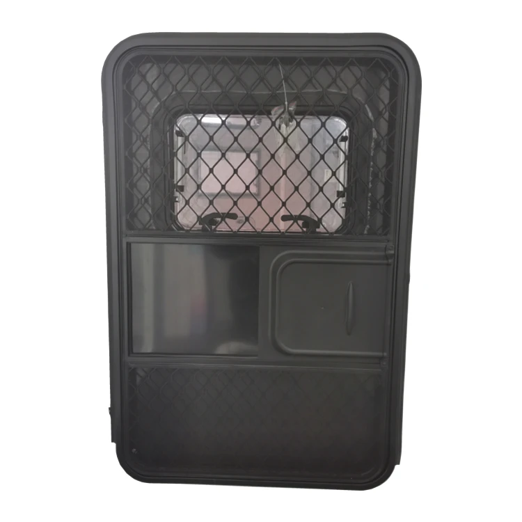 2025 Links/Rechts Open RV Caravan Trailer Deuren Met Single Point Lock & Acryl Uittrekbaar Raam