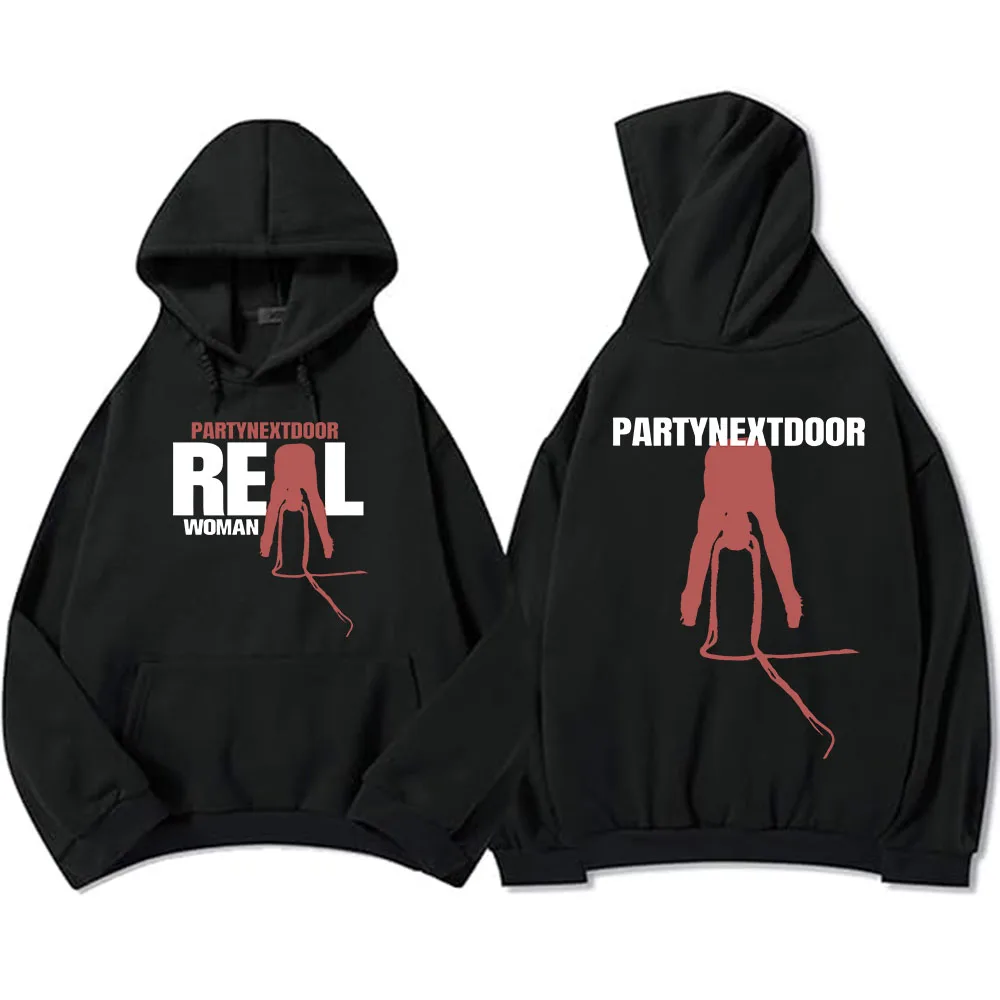 

PartyNextDoor Real Women Hoodies Sorry I'm Outside Tour 2024 Sweatshirts Hooded Winter Fleece Pullovers Graphic Hoodie Men Hoody