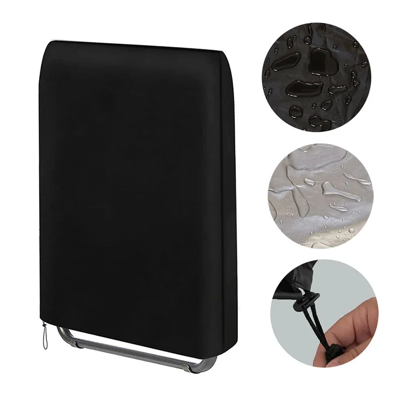 Durable New Folding Reclining Chair Cover, Waterproof Anti-UV Dustproof, Garden Sun Lounger Cover with Storage Bag