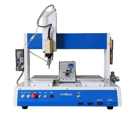 Desktop High Efficiency Low Cost  Assembly  Automatic Screw Fastening  Machine  Dual Work Table  Screw Locking Machine