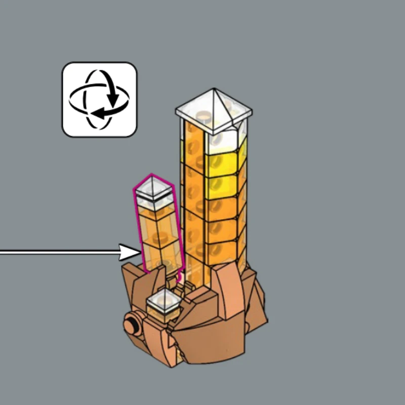 Nuovo 2026 880 Pezzi 21362 Collezione Minerali, Particelle Trasparenti di Gemme, Regalo per le Feste, Blocchi da Costruzione Giocattolo per Ragazzi e Ragazze