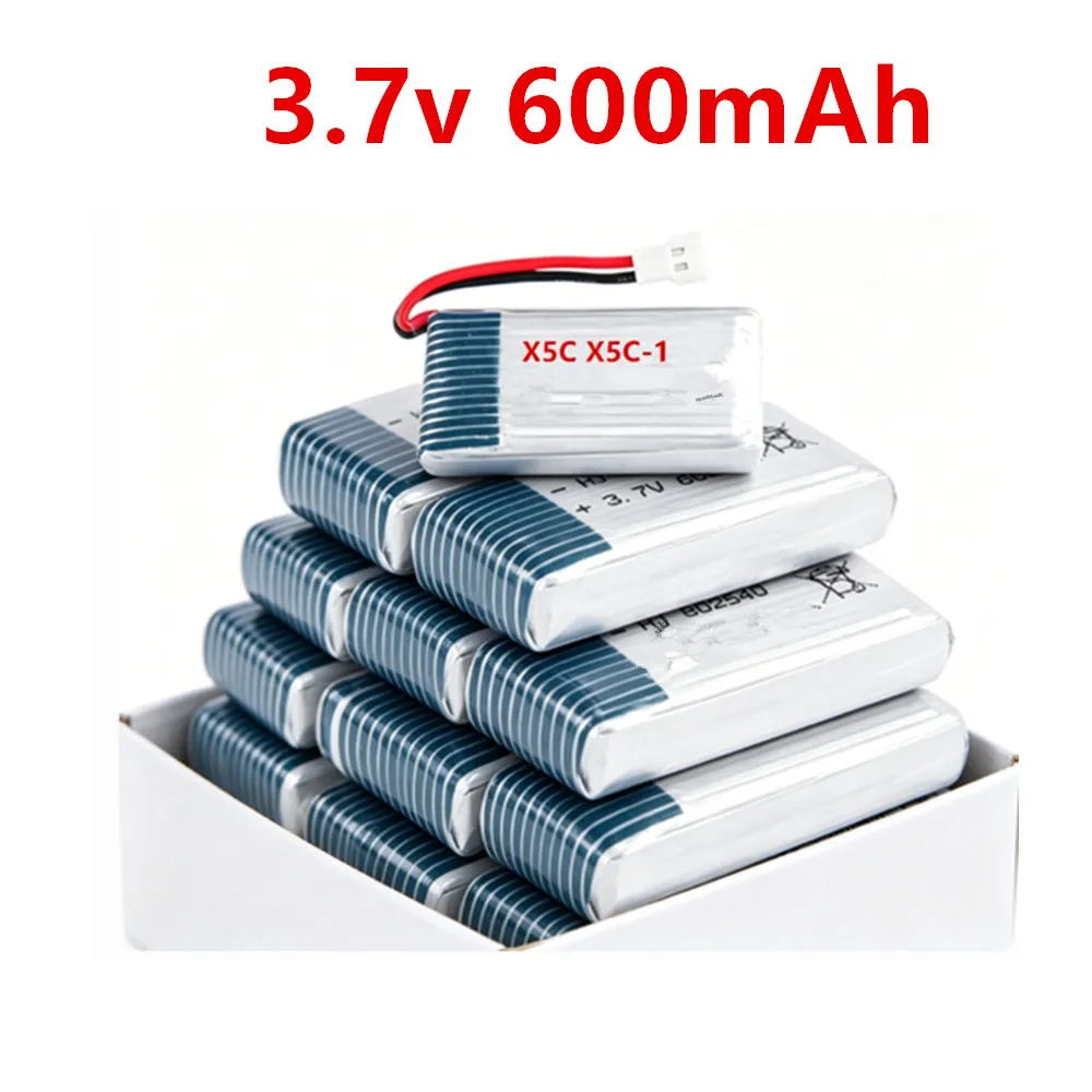 XH2.54 3.7V 600mah Rechargeable Battery + Charger For Syma X5 X5C X5SW X5SC CX-30 M68 905 QX80 K60 Rc Drone Spare Parts 802540