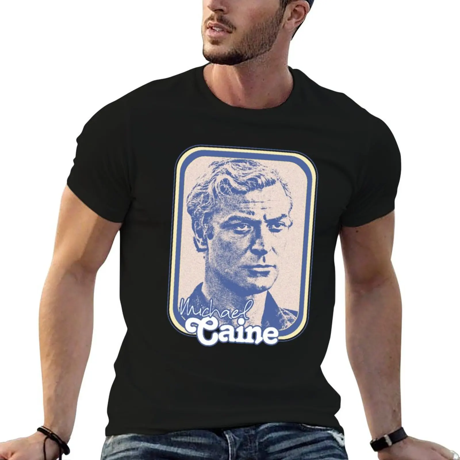 Michael Caine __ Retro 60s Fan Art Design T-Shirt funny gifts tshirts personalised shirts men