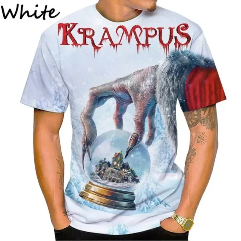 Christmas Monster Krampus T-Shirt German Folklore Krampus Christma Kids Harajuku Style Unisex Casual Short Sleeve