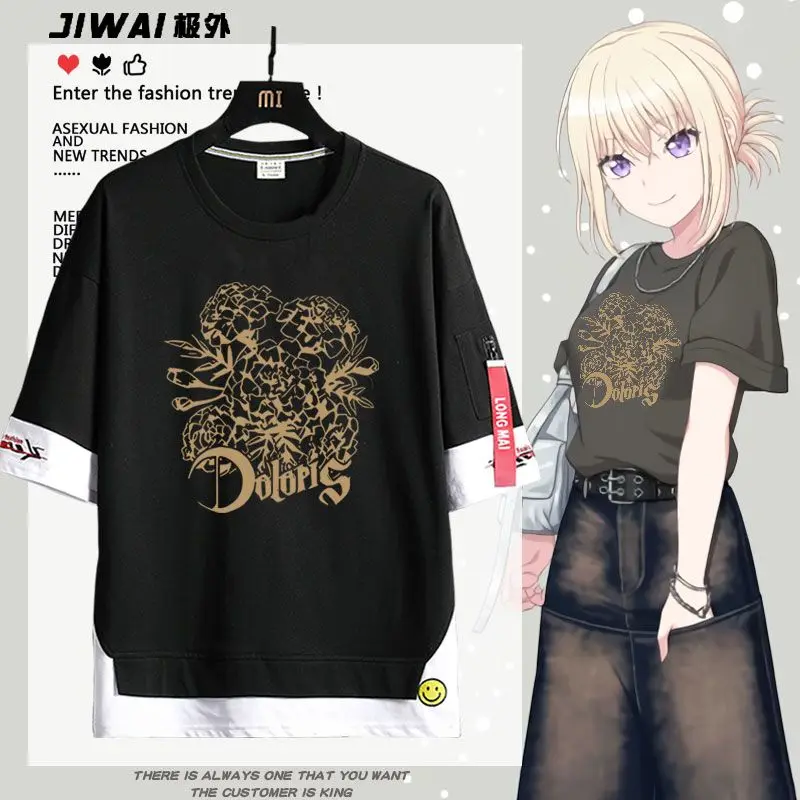 

Misumi Floral Print T-Shirt Soft Breathable Casual Comfortable Style Funny Printed Tee Streetwear Top Unisex Loose Short Sleev