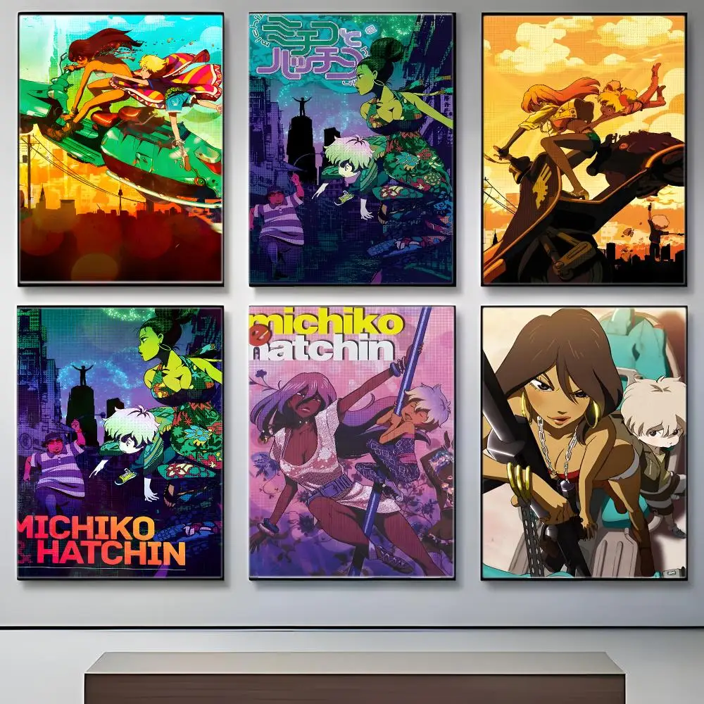 Anime M-Michiko  Hatchin Poster Crease Free Waterproof Durable All Space Wall Decor