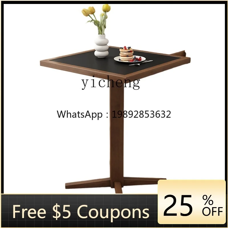 Solid Wood Eight-Immortal Table Conference Table High-Grade Artistic Contrast Color round Table and Chair Combination