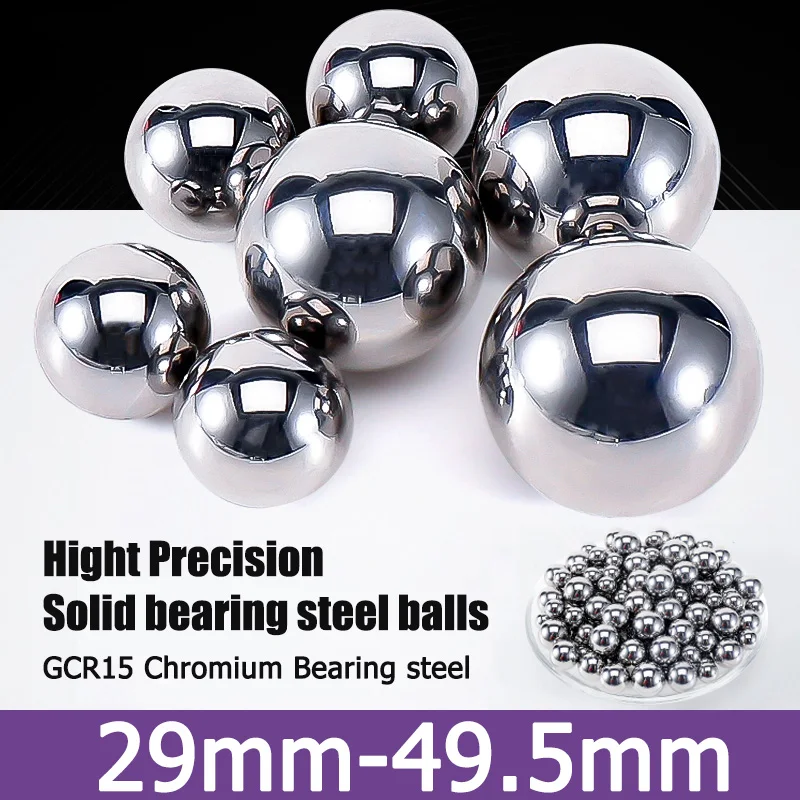 1pcs 29mm-49.5mm Bearing Steel Balls Solid High Precision GCR15 Chrome Steel Ball 29/29.2/30/31/32/33/34/35/36/37/38/39-49.5mm