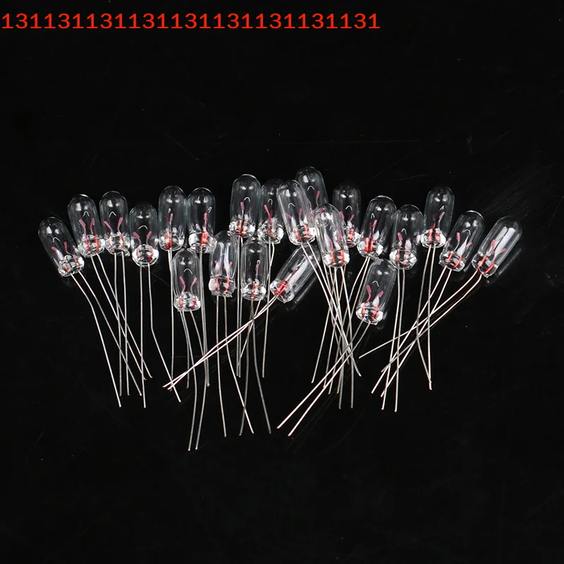 

Миниатюрные лампы 6В/12В для моделирования, 20 шт., миниатюрные лампочки-гирлянды 3/4 мм, накаливаемые, типа Эдисона