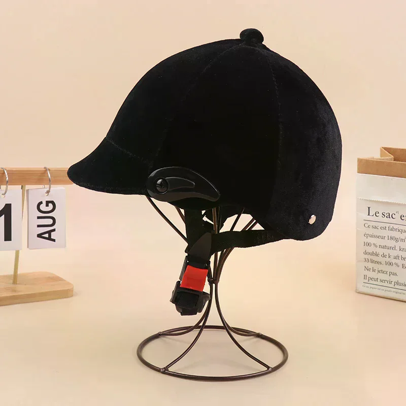 Horse Riding Helmet Professional Unisex Classic Horse Riding Cap Protective Gear Outdoor Adjustable Sports Equestrian Hat Cap