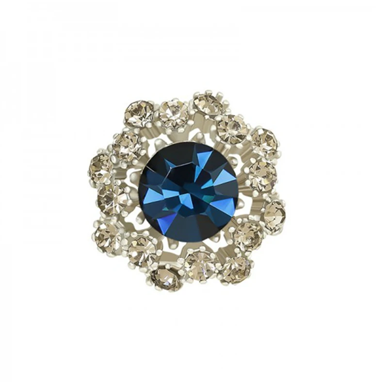 Crystal Brooch Fashion Buckle Brooch Shirt Lapel Bag Cute Badge Jewelry Women Shirt Collar Pins Fixed Clothing Accessories