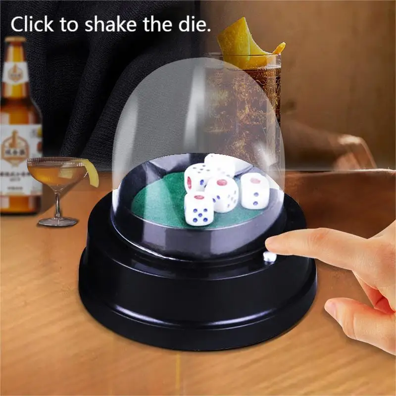 

Electric dice cup large chess game, dice dice guess size, board game toys ABS material acrylic cover self-shaking sieve