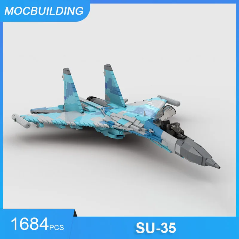 MOC Building Blocks SU-35 & MiG-29A Aircraft & Soviet-russian Weapons Pack Military DIY Assemble Bricks Educational Toys Gifts