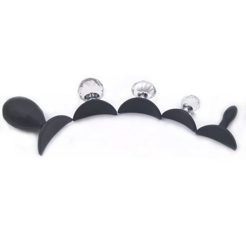 

1pc Silicone Eye Shadow Stamp Crystalline Silica Gel Makeup Tool For -Layer Eyeshadow Application Portable Black