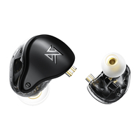 KZ AST 24 Units Balanced Armature Combination In-Ear Earphones IEM Wholesale Price Wired Earbuds with Microphone
