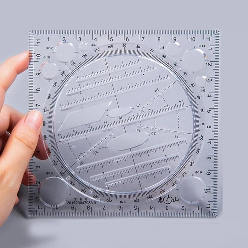Circle 360 gradi Drawing Ruler e Circle Maker Geometric Drawing Ruler Best Sale