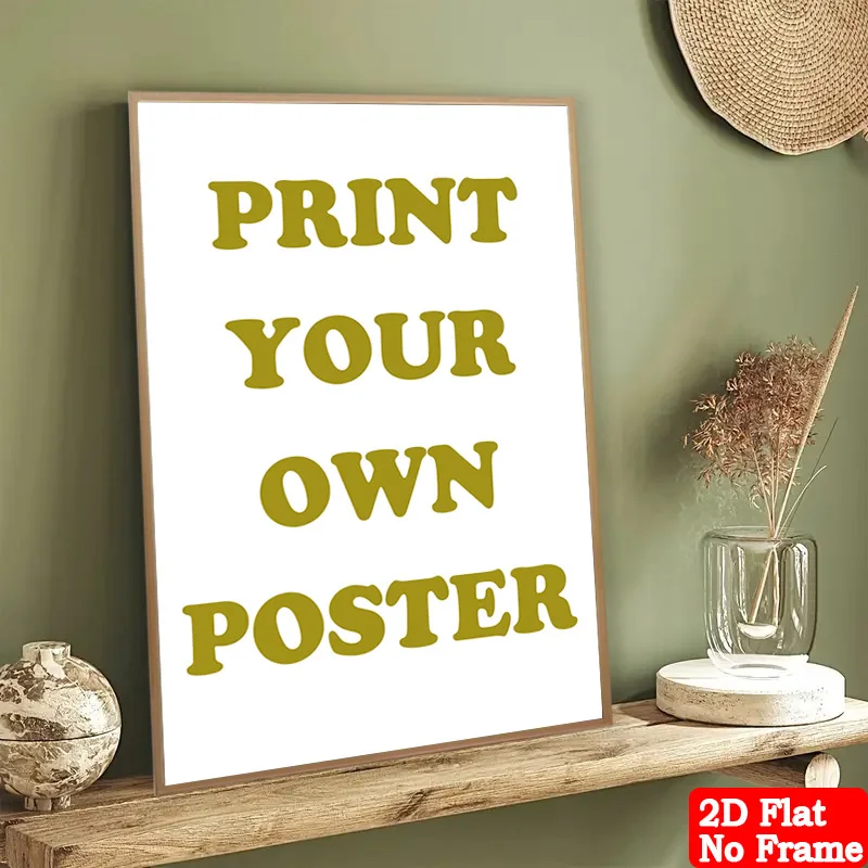 1 toile personnalisée avec impression d'affiche – Art mural DIY personnalisé, idéal pour les cadeaux familiaux, impression d'affiche sans cadre pour les anniversaires