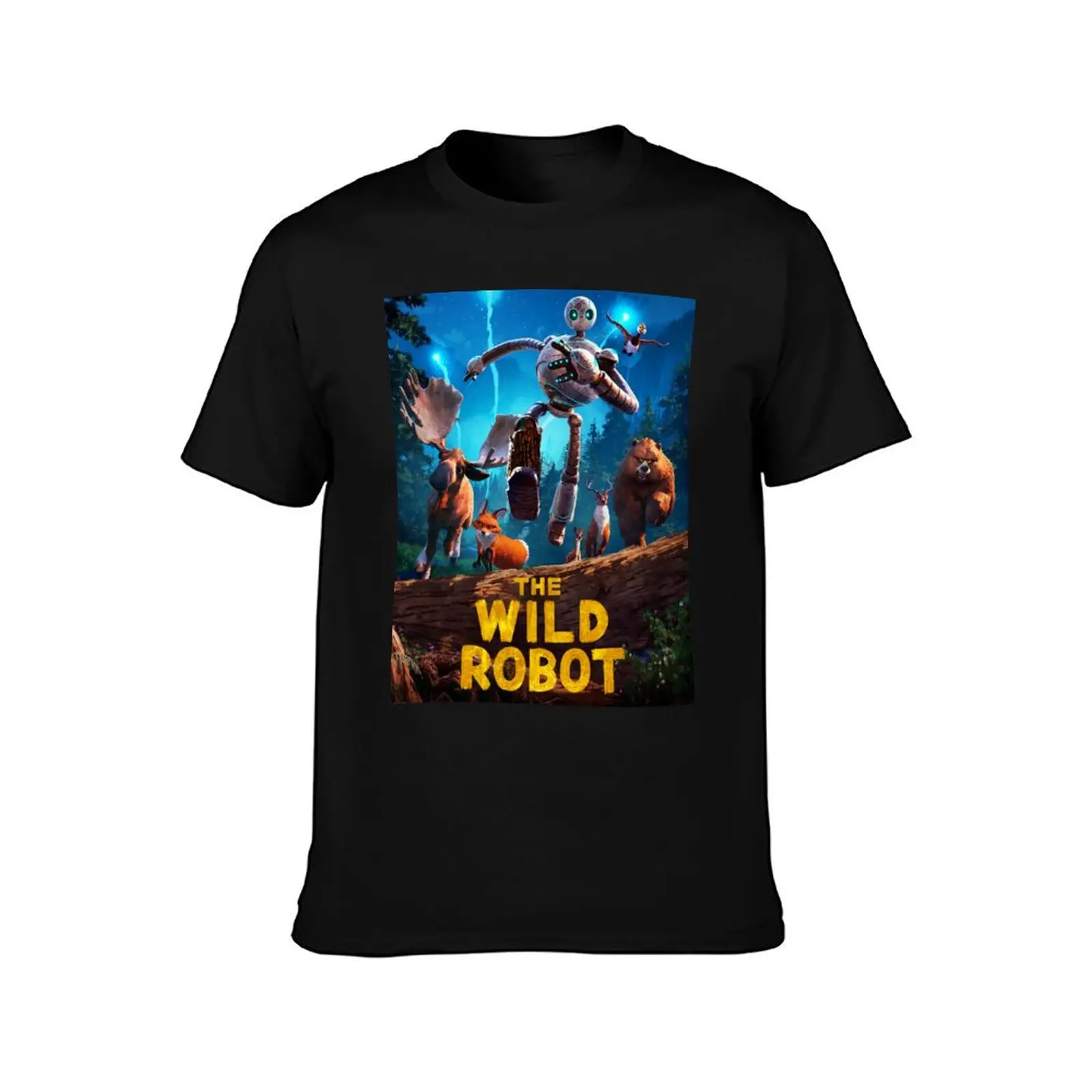 The Wild Robot T-Shirt anime figures topping shirts graphic plus size men clothing