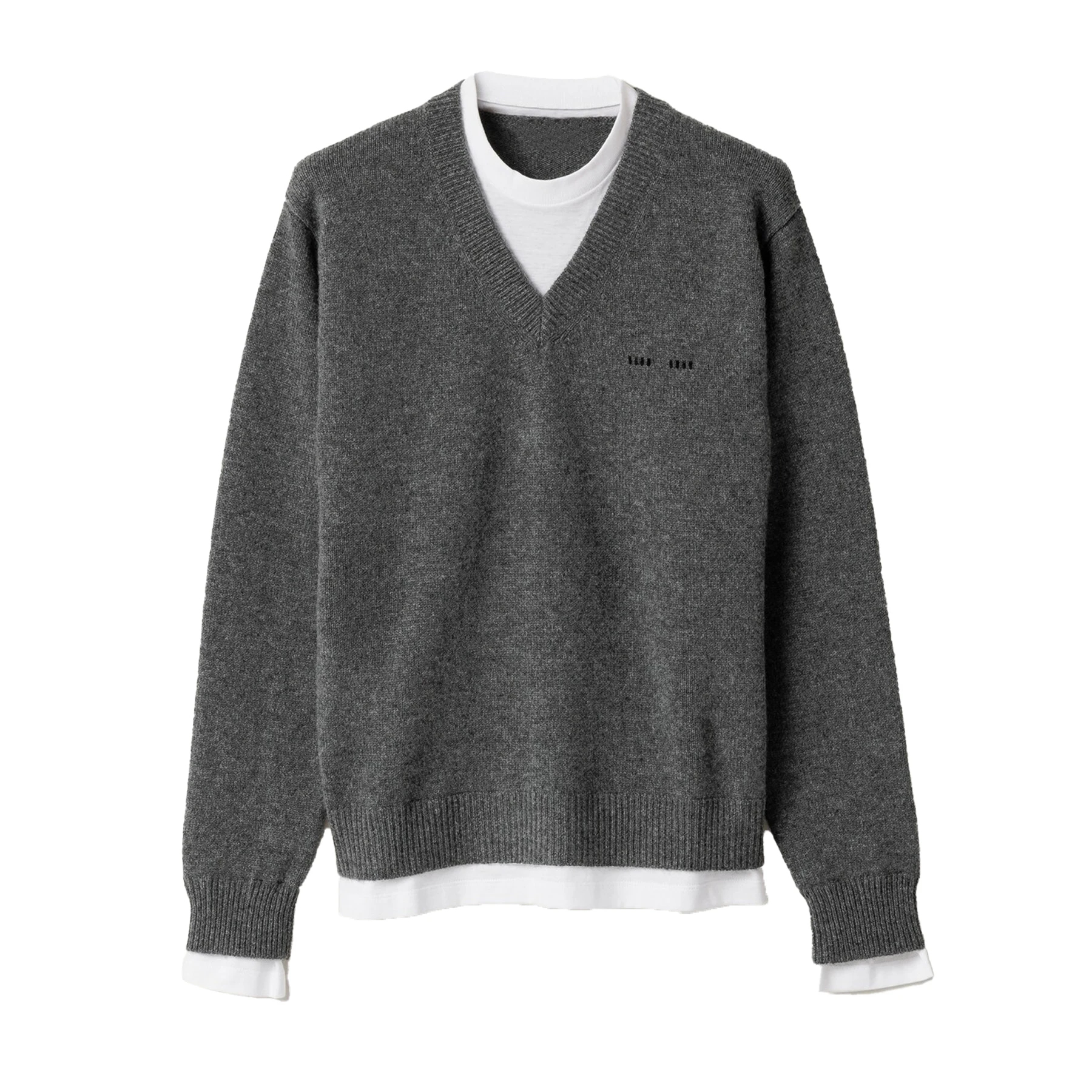 

NIGO Unisex Knitted Wool Blend Sweater Solid Knit Craft Autumn Winter Casual Wear Loose Streetwear Pullover #NIGO9312Z