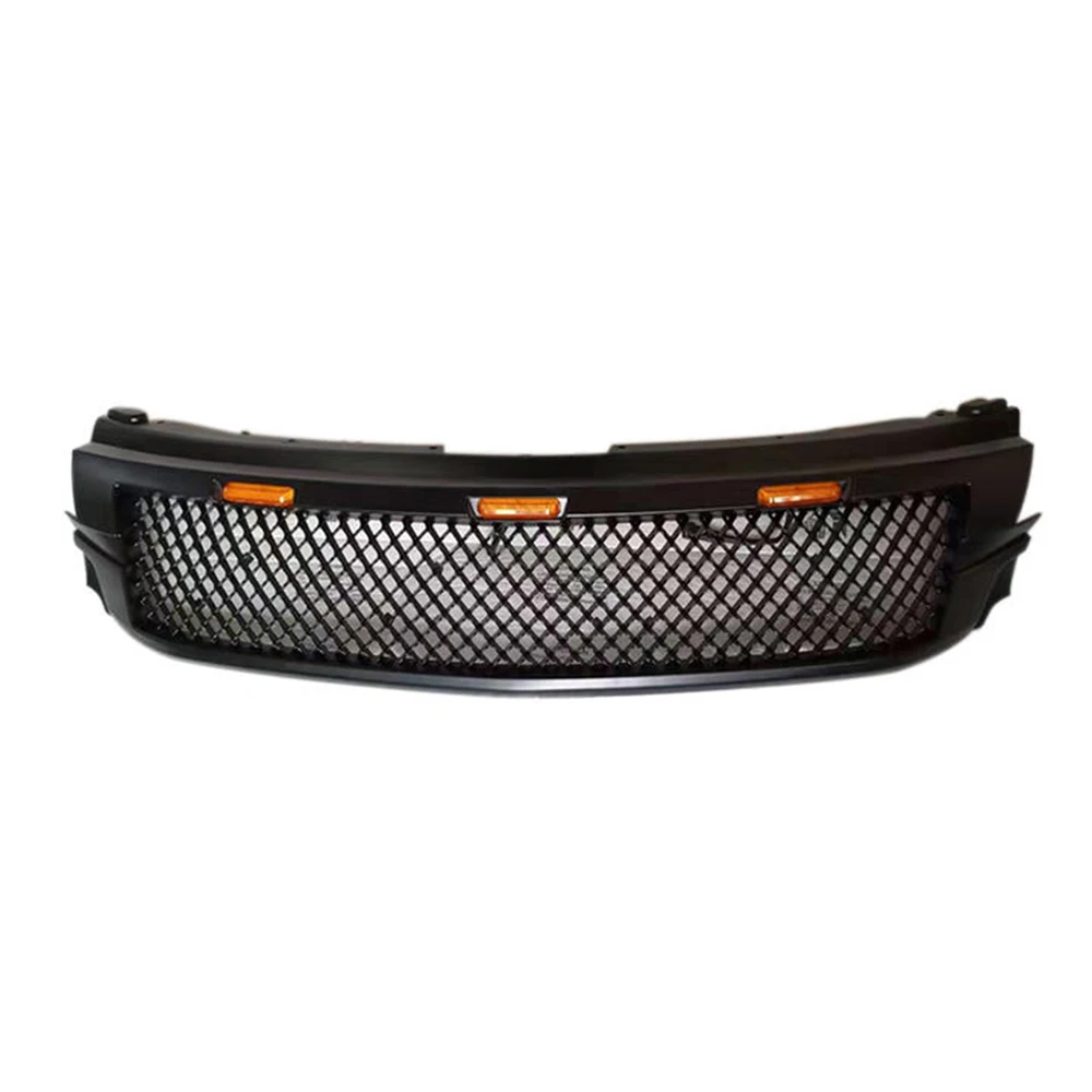 With LED Light Front Racing Grilles Bumper Hood Mesh Grills Car High Quality Grille Fit For Mitsubishi Pajero Sport 2016-2019