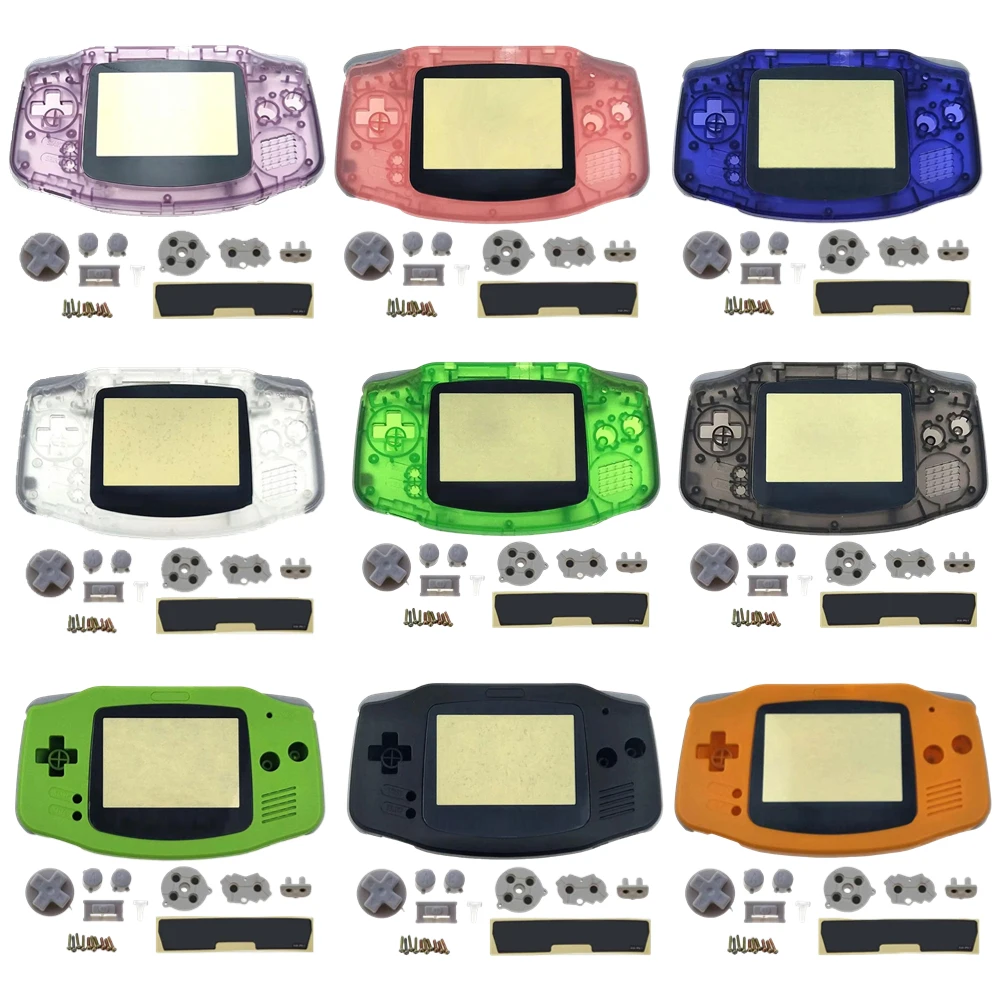 DIY-Gehäuse-Kit für Game Boy Advance GBA Transparentes Ersatz-Vollgehäuse, DIY-Reparatur-Gehäuse-Ersatzkit für GBA, 1 Set