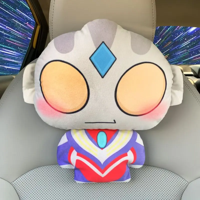 Ultraman Auto Hoofdkussen Nekkussen Autokussen Kinderkussen Auto Cartoon Ultraman Tiga Ultraman Nul Auto Decoratie Cadeau