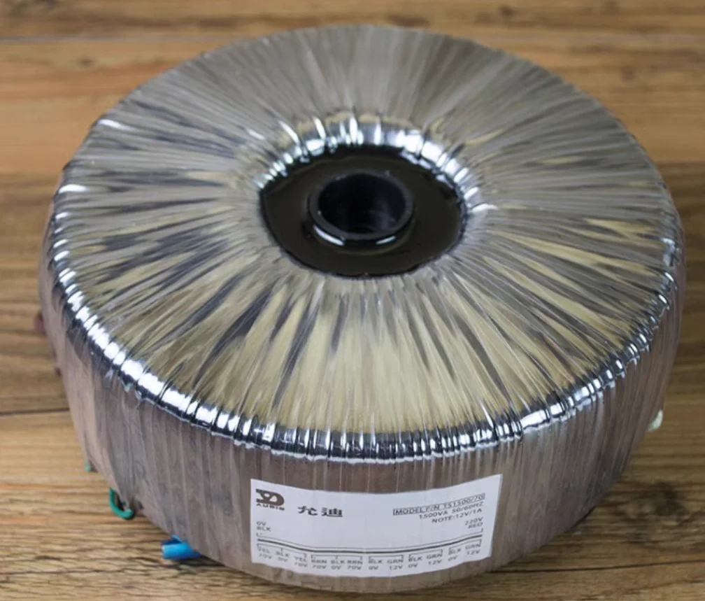 1500W pure copper toroidal transformer Output: 63V-0-63V 63V-0-63V 12V-0 12V-0 Amplifier audio power supply transformer