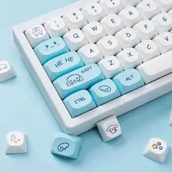 Sanrio Cinnamoroll Keroppi Keycaps BPT Heat Sublimation XDA MOA Profile Customized MX Switch Game Mechanical Keyboard Keycaps