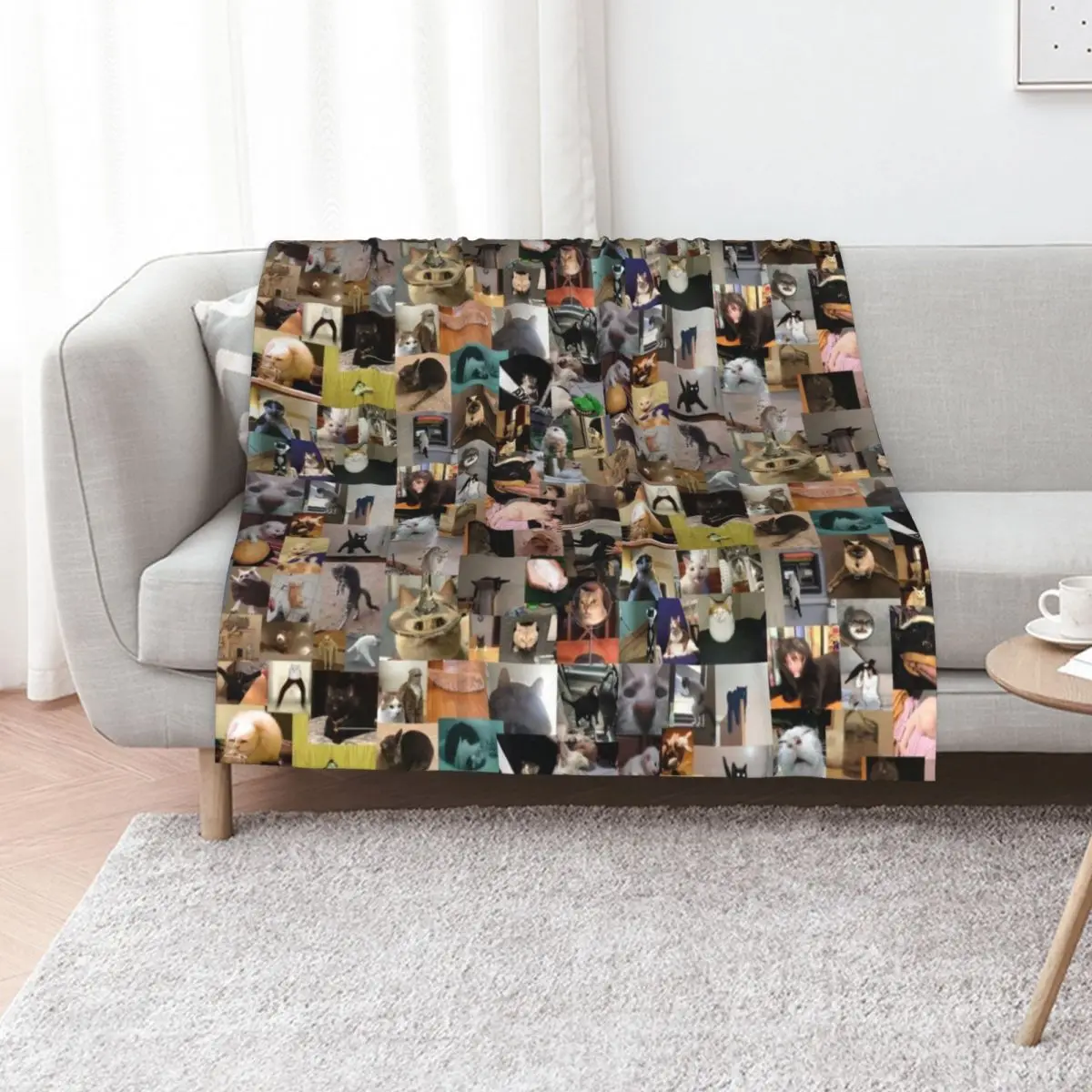 Ultimate Cursed Cats (4K) Throw Blanket Camping Softest Luxury Brand Beach Soft Big Flannel Fabric Blankets