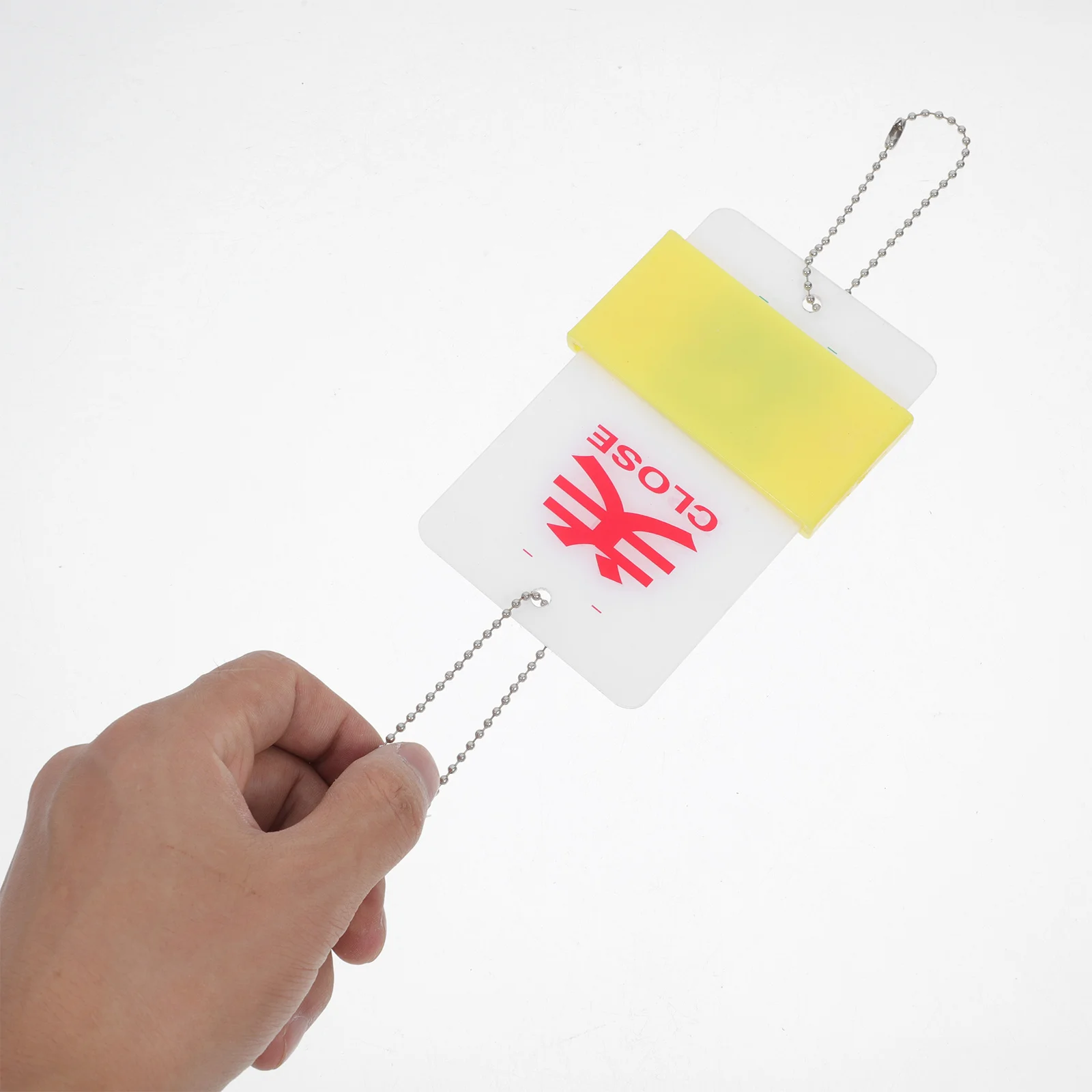 2Pcs Acrylic Valve Warning Sign Open Close Status Indicator Hanging Board for Machinery Safety Equipment Operation State