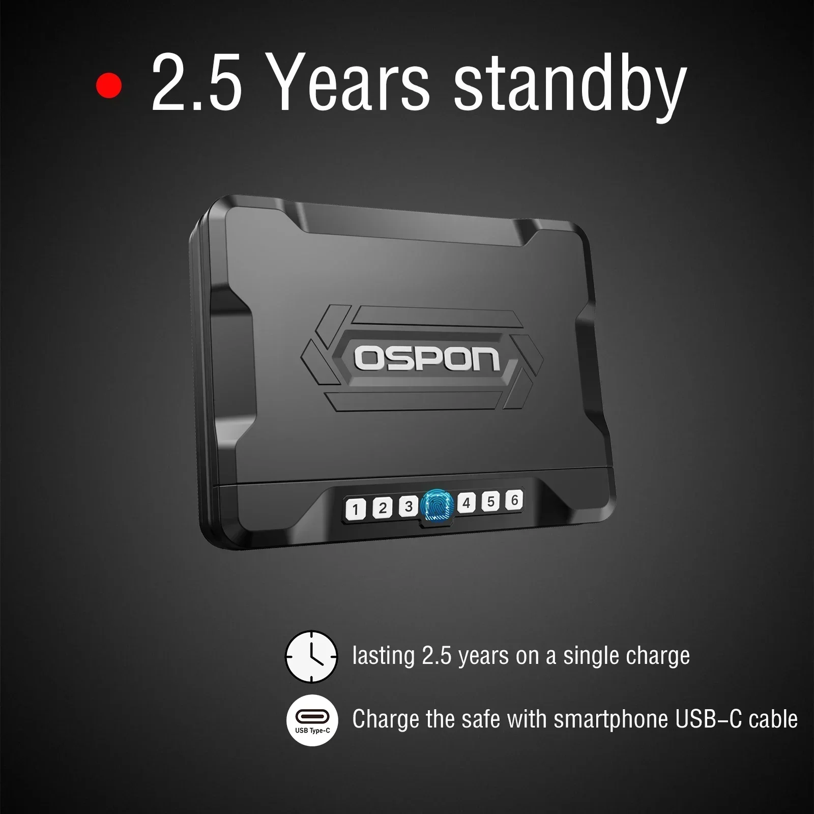 New! Quick-Access Pistol Gun Safe for Multiple Handguns&Ammo with Biometric Fingerprint Lock, Auto-Open Lid Safety Device