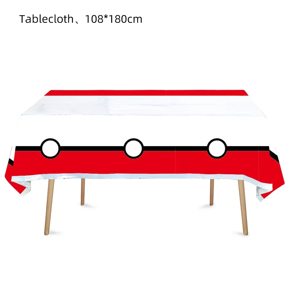 Pokemon Geburtstag Party Einweg Party Platten Pikachu Thema Tischdecke Charakter Ballon Geburtstag Dekoration Baby Dusche Suppli