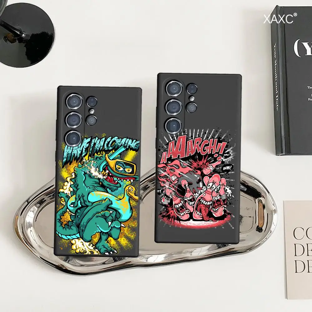 Cartoon Monster Phone Case For Samsung Galaxy S26 Ultra S25 FE S24 S23 S22 Plus S25 Edge S21 TPU soft shell Covers